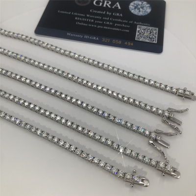 GRA Fine Jewelry Moissanite Tennis Chain Iced Out Tennis Chain For Women
