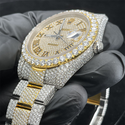 Rolex Studded BussDown Luxury Moissanite Iced Out Watch Expensive