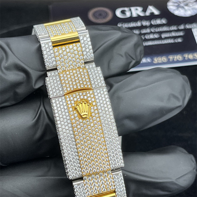 Rolex Studded BussDown Luxury Moissanite Iced Out Watch Expensive