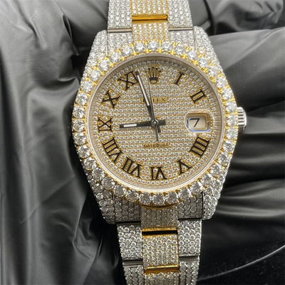 Rolex Studded BussDown Luxury Moissanite Iced Out Watch Expensive