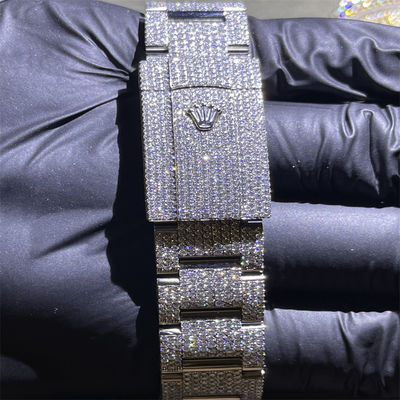 Round Brilliant Cut Moissanite Watch 