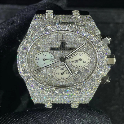 America Moissanite Diamond Watch Set Chain Moissanite Mens Watches In Europe