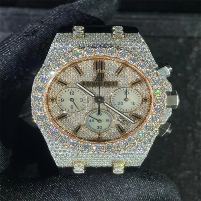 America Moissanite Diamond Watch Set Chain Moissanite Mens Watches In Europe