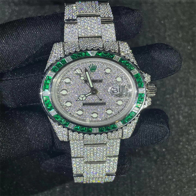 Luxury Moissanite Watch Rolex Datejust Bling Jewelry Moissanite Iced Out Watch