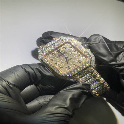 Top Brand Moissanite Watch Datejust Iced Out Arabic Watches 3EX