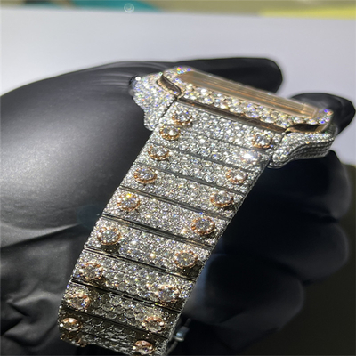 Eco Friendly Moissanite Cartier Watch Pocket Friendly ODM Diamonds Watch For Men