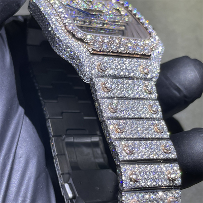 DEF Cartier Bussdown Watch Cartier Santos Iced Out Diamond Watch OEM