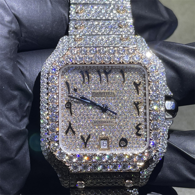 DEF Cartier Bussdown Watch Cartier Santos Iced Out Diamond Watch OEM