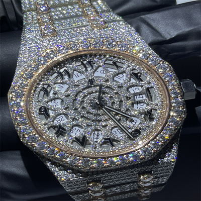 Top Brand Arabic Dial Bust Down Moissanite Watch