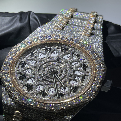Top Brand Arabic Dial Bust Down Moissanite Watch