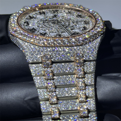 Top Brand Arabic Dial Bust Down Moissanite Watch