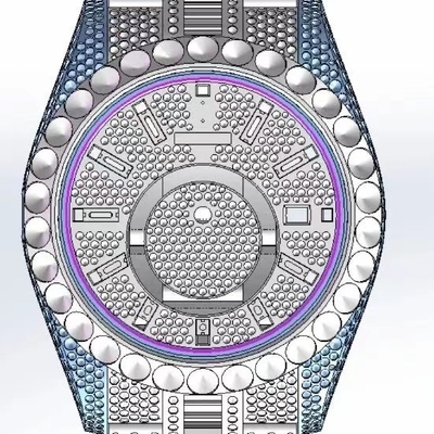 Bust Down Millionaire Moissanite Watch Rolex