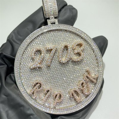 8 Inches Hip Hop Jewelry Mens Letter Pendant Iced Out Hip Hop Chains For Mens