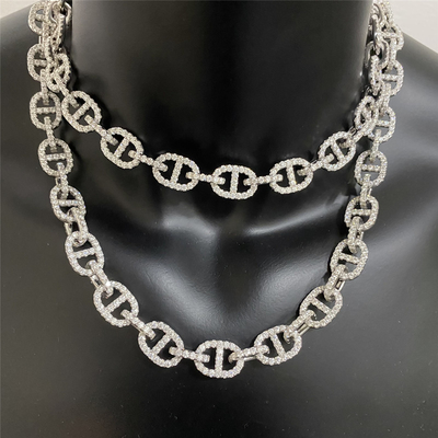 Bracelet Women Moissanite Cuban Chain