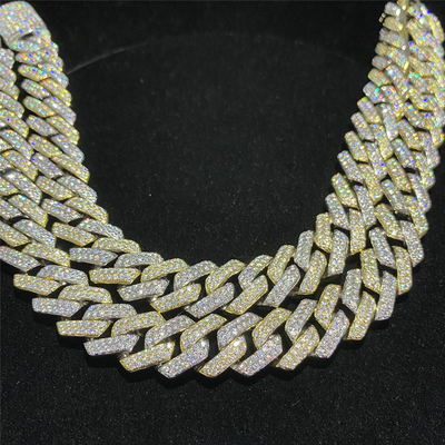 Jewelry Baguette Moissanite Hip Hop Chains Luxury Cuban Moissanite Cuban Chain
