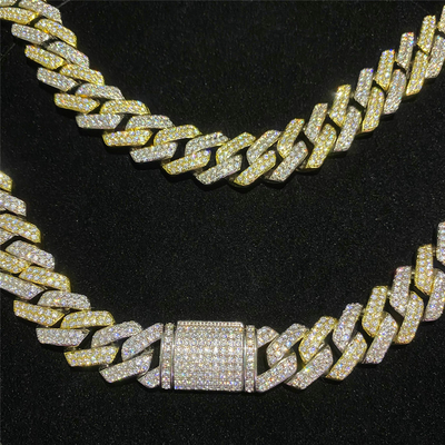 Jewelry Baguette Moissanite Hip Hop Chains Luxury Cuban Moissanite Cuban Chain