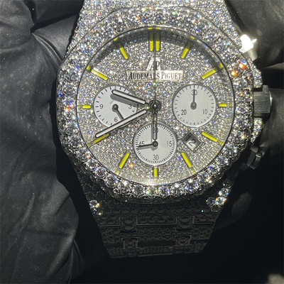 Hiphop Moissanite Bust Down Watch Fashion Bling Vvs Moissanite For Women