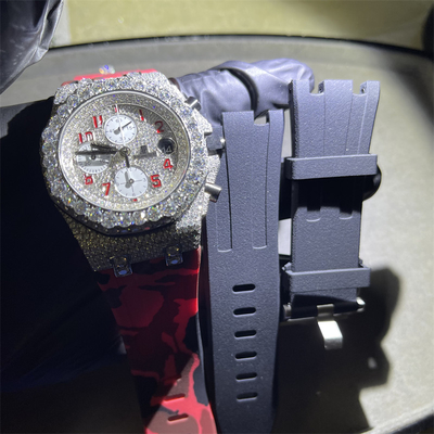Royal Oak Moissanite Iced Out Watch