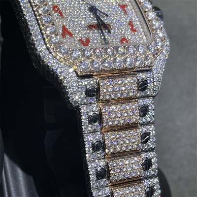Jewelry BV Moissanite Diamond Watch Modification Inlay Moissanite Hand Made Watch vvs watch