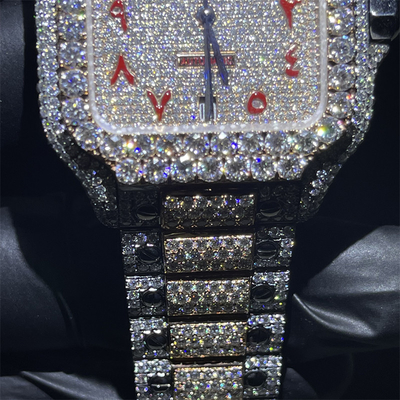 Jewelry BV Moissanite Diamond Watch Modification Inlay Moissanite Hand Made Watch vvs watch