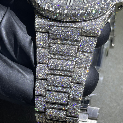 3ATM Moissanite Bust Down Watch Bling Dial Diamond Watch Waterproof