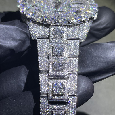 Ice Giant Fancy Snake Disc VVS Moissanite Diamond Automatic Mechanical Watch For Men