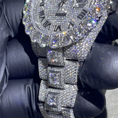 Ice Giant Fancy Snake Disc VVS Moissanite Diamond Automatic Mechanical Watch For Men