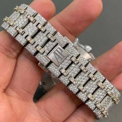 Hip Hop Hand Setting Moissanite Audemars Piguet Luxury Moissanite Ap Watch
