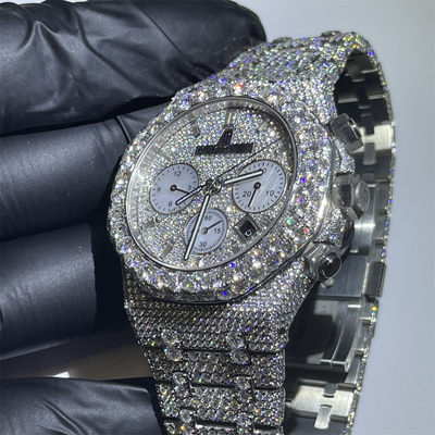 Bocarman Man Moissanite Mechanical Watch For Men 100% Pass The Test Diamond Pen