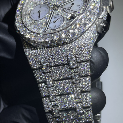 Bocarman Man Moissanite Mechanical Watch For Men 100% Pass The Test Diamond Pen