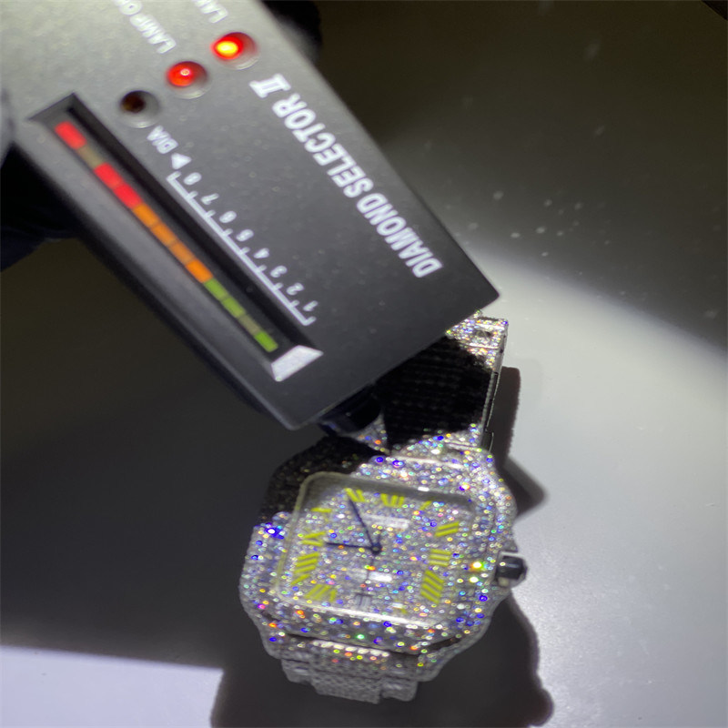 BV Moissanite Iced Out Watch  Stone Studded Watches In Japan