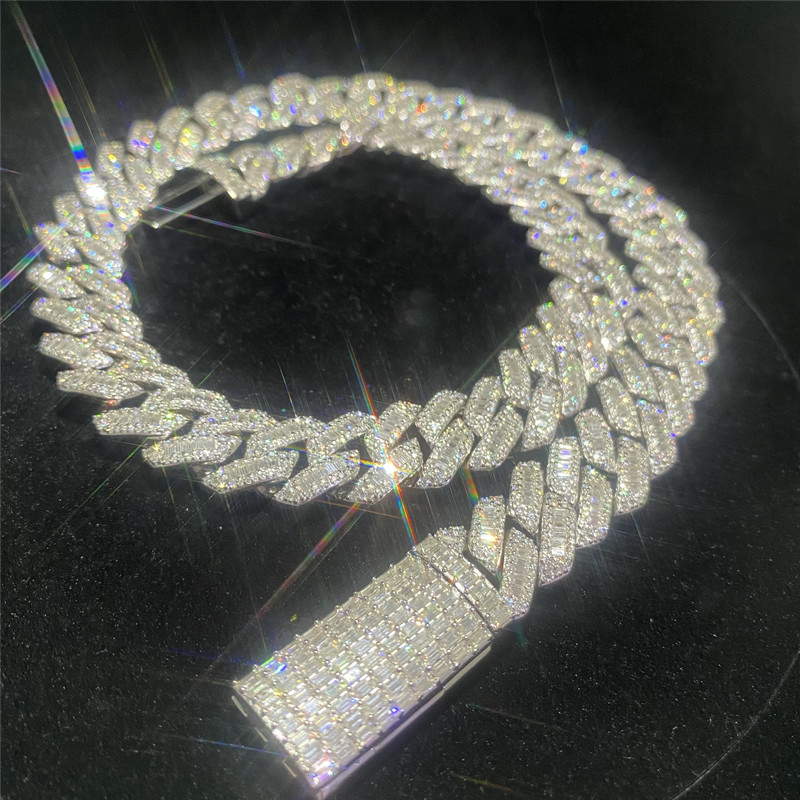 Hip Hop Iced Out Moissanite Cuban Link