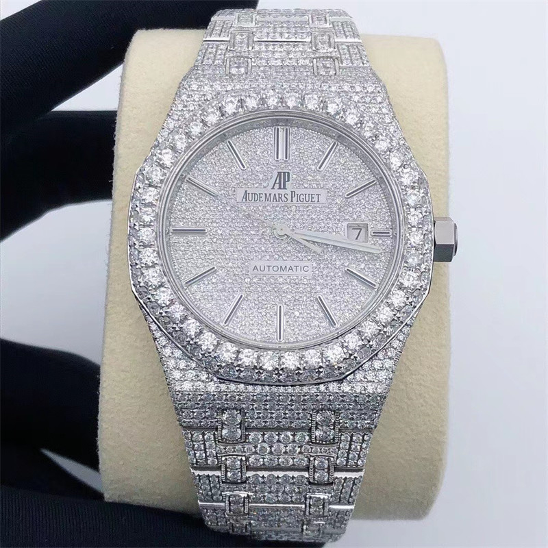 Royal Moissanite AP Watch GRA Iced Out Luxury Mechanical Watch