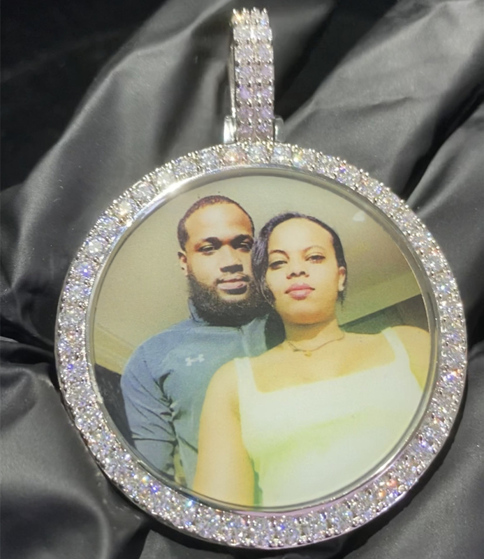 Custom Moissanite Photo Picture Pendant Iced Out Hip Hop Bling Men